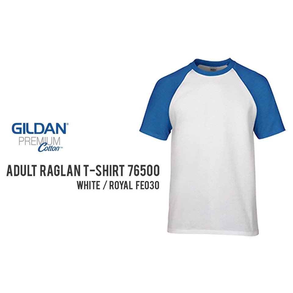 Áo raglan gildan cotton nhập khẩu