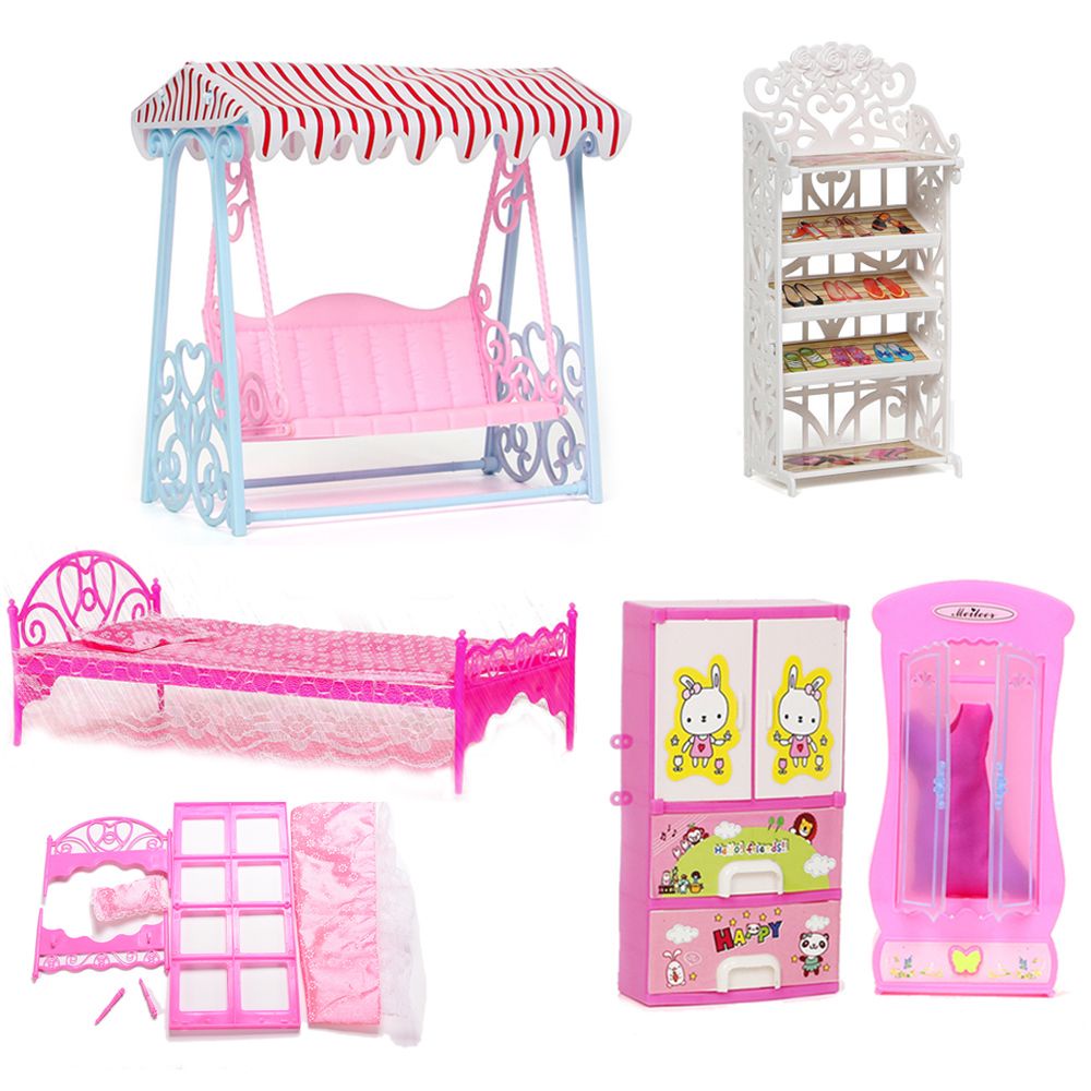 Tủ quần áo/ giày dép mini sáng tạo trang trí nhà búp bê