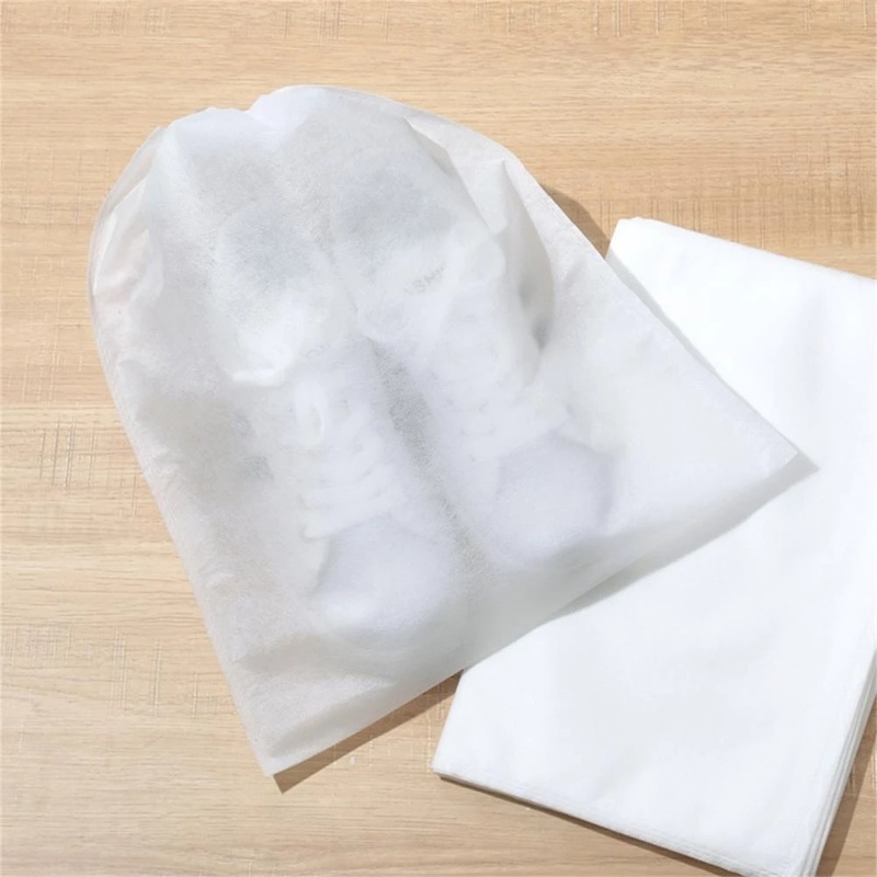 1 Túi Rút Đựng Giày 35*25CM Chất Liệu Vải Không Dệt Chống Bụi Tiện Dụng Khi Du Lịch
