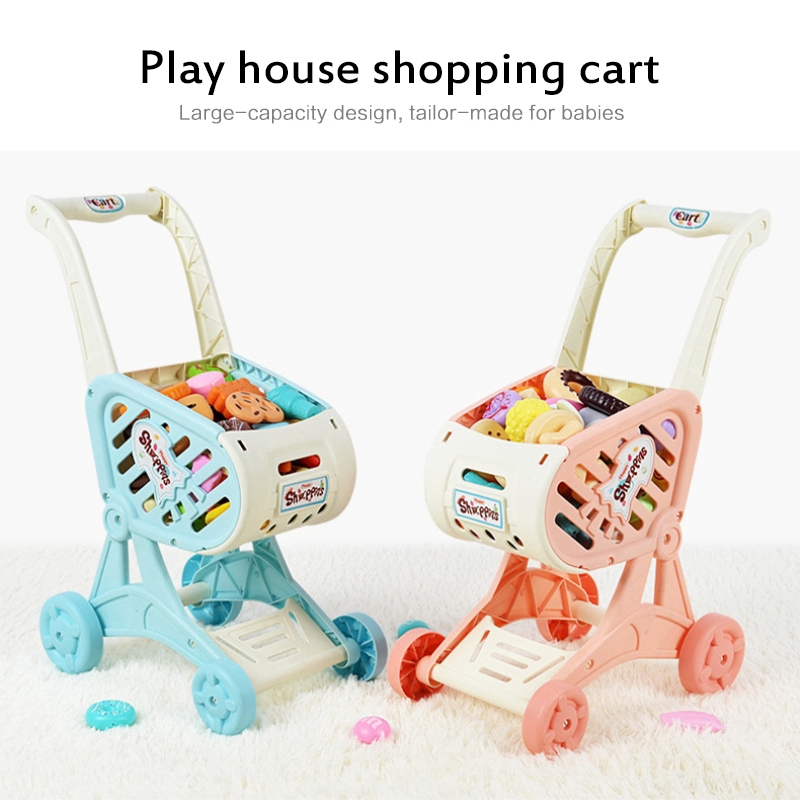 【Trong kho】Hộp đồ chơi xe đẩy và trái cây bộ mô hình Cao cấp cho bé（Rau và trái cây bán riêng）