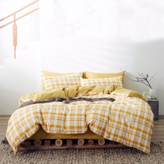 Bộ chăn ga TICI COTTON KẺ