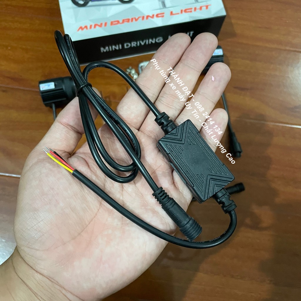 (TẶNG Công Tắc Free)Đèn led trợ sáng mini 3 chế độ sáng loại 1 nguồn nhôm cao cấp chất lượng &lt;BẢO HÀNH 6THANG&gt;