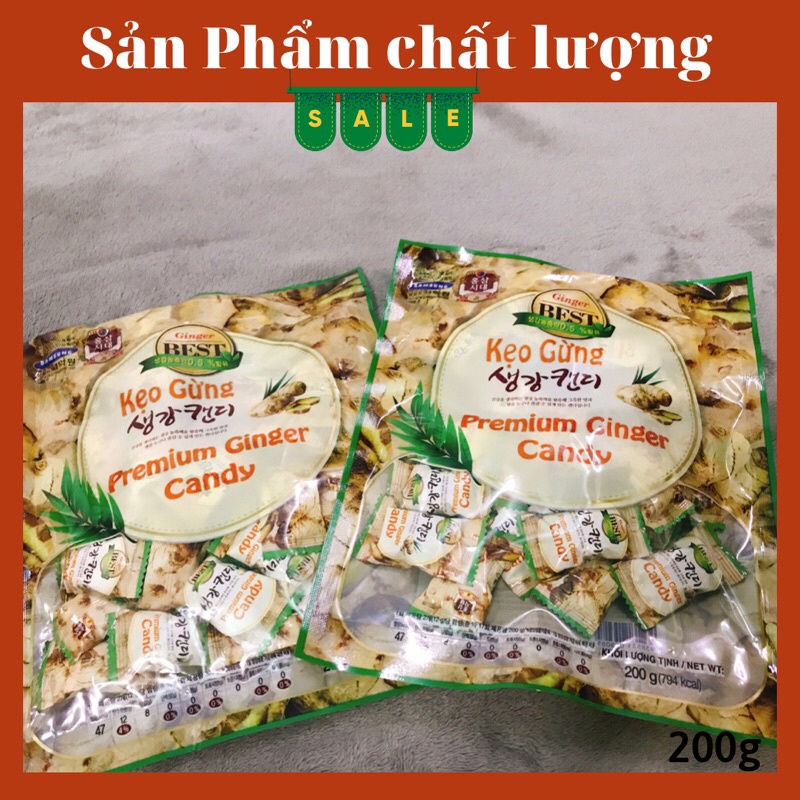 Kẹo Gừng Hàn Quốc - 200g/gói  [ DATE 2025 ]