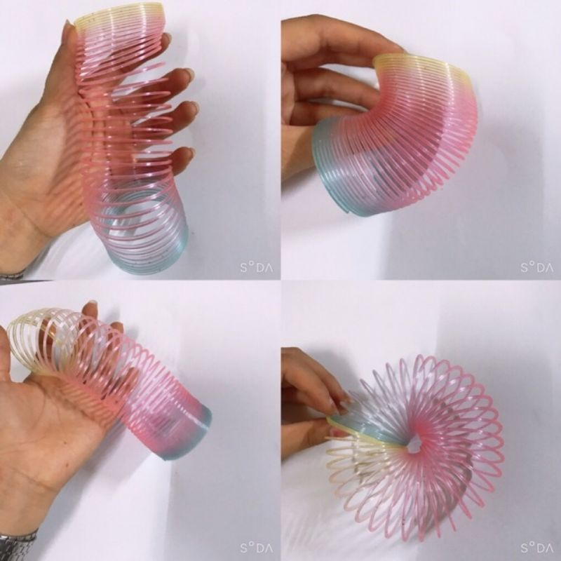 Đồ Chơi  Lò Xo  Xả Stress Sắc Màu