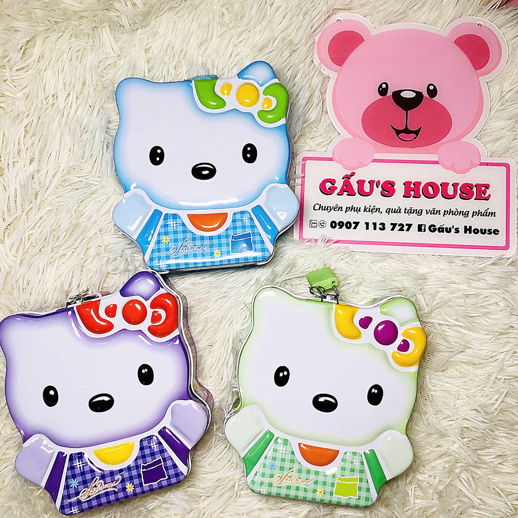 Két Đựng Tiền Tiết Kiệm Hello Kitty Có Khoá Cho Bé Làm Quà Tặng Cute Đáng Yêu