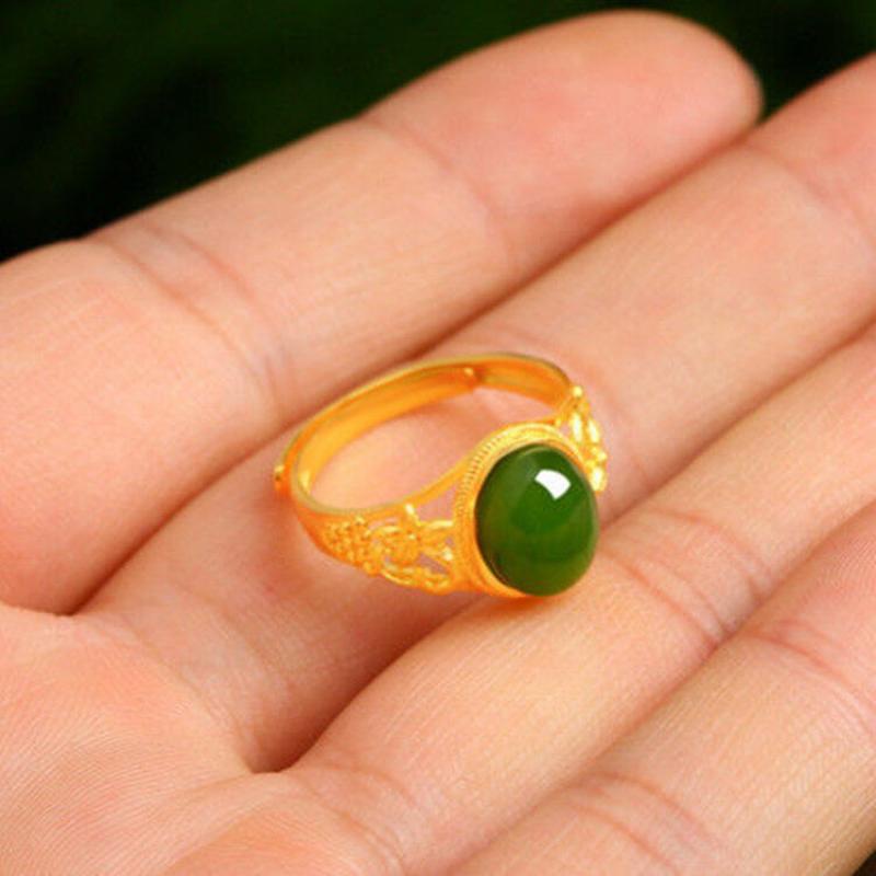 Nhẫn Hở Mạ Vàng Họa Tiết Độc Đáo Phong Cách Cổ Điển Thời Trang Mới
