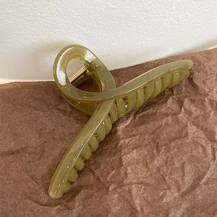 Kẹp tóc càng cua Hàn Quốc nhiều màu cỡ lớn phong cách trẻ trung cho nữ