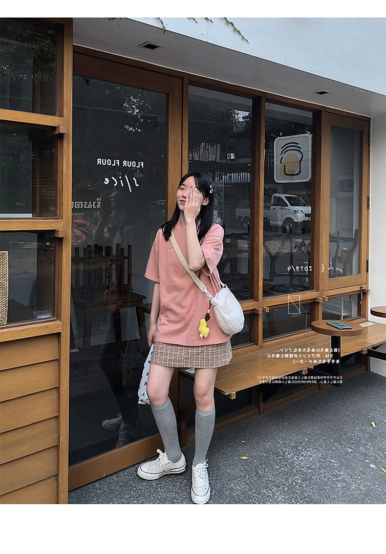 2021 new summer Korean women's letter printing loose short-sleeved t-shirt women ins all-match top tees | BigBuy360 - bigbuy360.vn