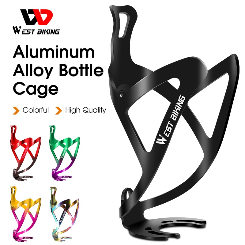 Giá để chai nước WEST BIKING YP0704035 gắn xe đạp bằng hợp kim nhiều màu sắc tùy chỉn