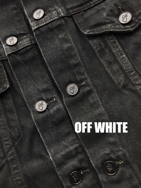 Áo khoác jeans Off White arrow print denim jacket fw20