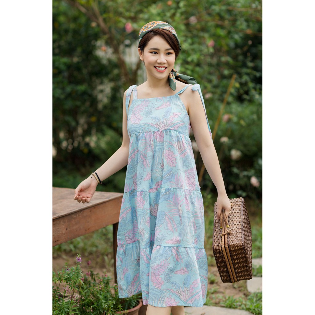 [LITTLE PINK] JESSICA DRESS - Váy đôi mẹ con hai dây