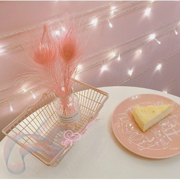 [XỊN_RẺ] Giỏ Sắt Nơ Hồng Pastel Phụ Kiện Chụp Anhr Trang Trí Nhà Và Cửa Hàng Rất Xinh 2 Size