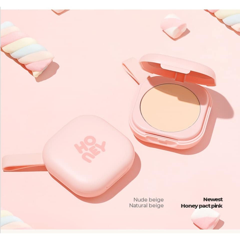 {XẢ KHO SỈ} Phấn Nén Siêu Mịn Kiềm Dầu IPKN Newest Honey Pact 13.5g