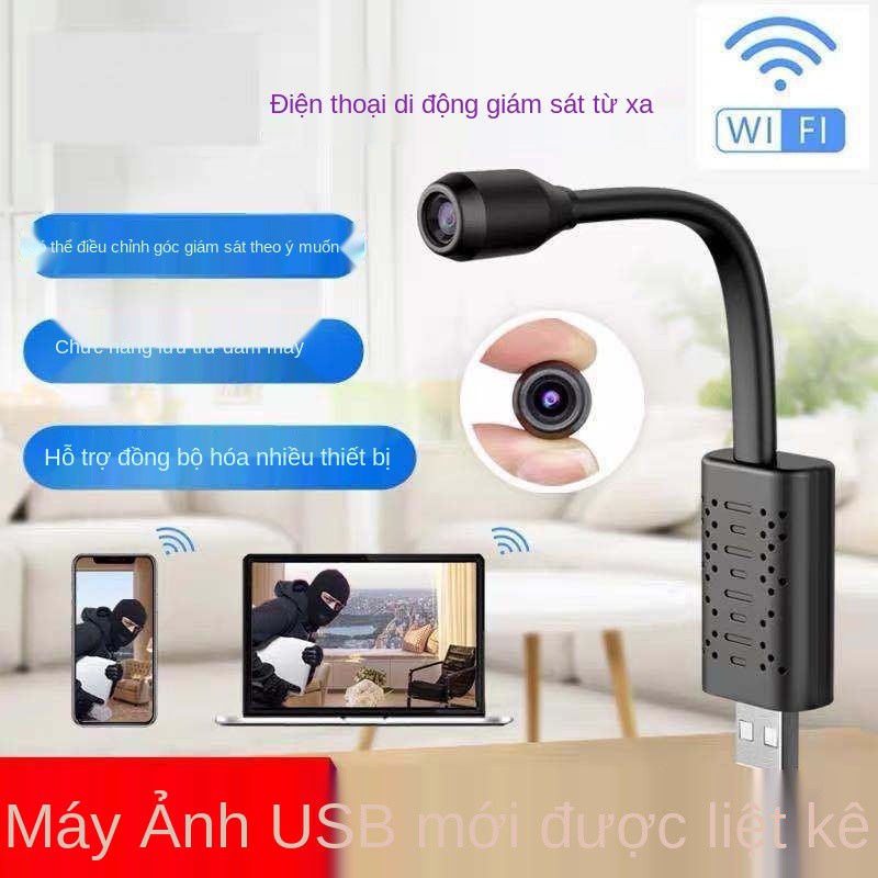 camera giám sát usb tại nhà điện thoại di động không dây từ xa thân wifi độ nét cực cao ngoài trời có internet