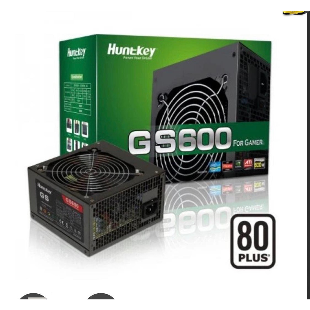 Nguồn máy tính Huntkey GAMER STAR 600 - GS600 80Plus Fan 12cm-Hàng chính hãng