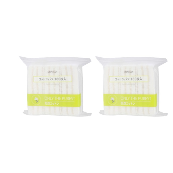 Bông tẩy trang 180 miếng, 1000 miếng cotton pad Miniso Nhật BTT09