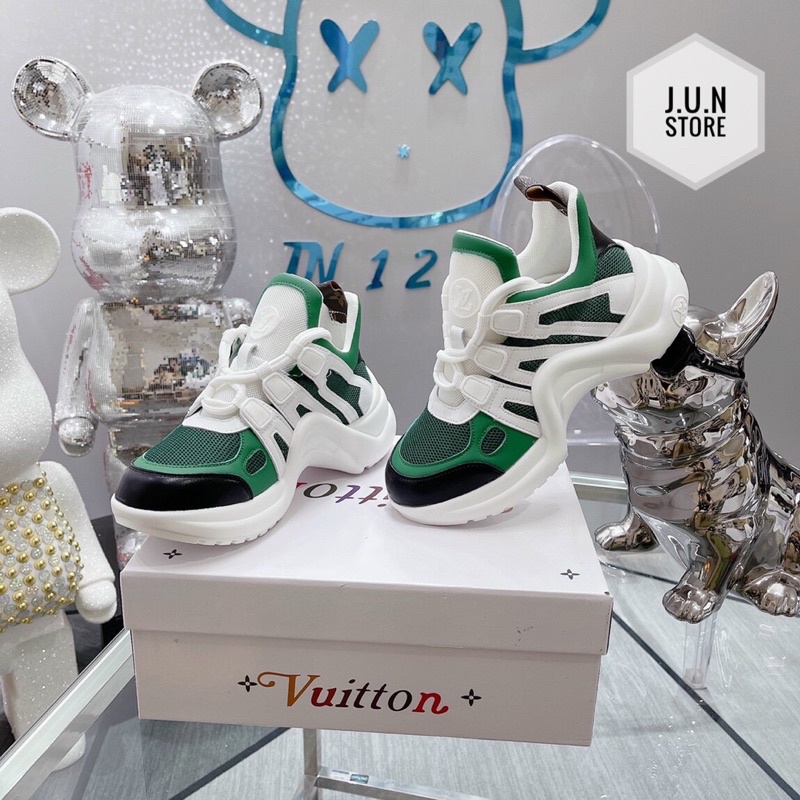 GIÀY LV ARCHIGHT WHITE GREEN LAI AU SC