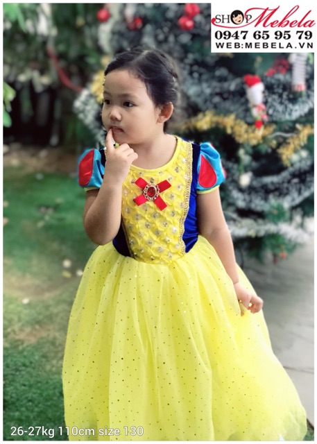 Váy đầm công chúa Bạch Tuyết cực xinh cho bé 13-35kg có sẵn