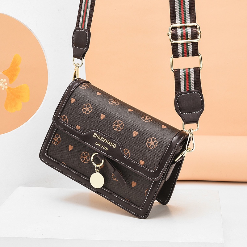 Túi Đeo Vai Hình Vuông Cỡ Nhỏ In Họa Tiết Phong Cách Phương Tây Thời Trang Sang Trọng Cho Nữ