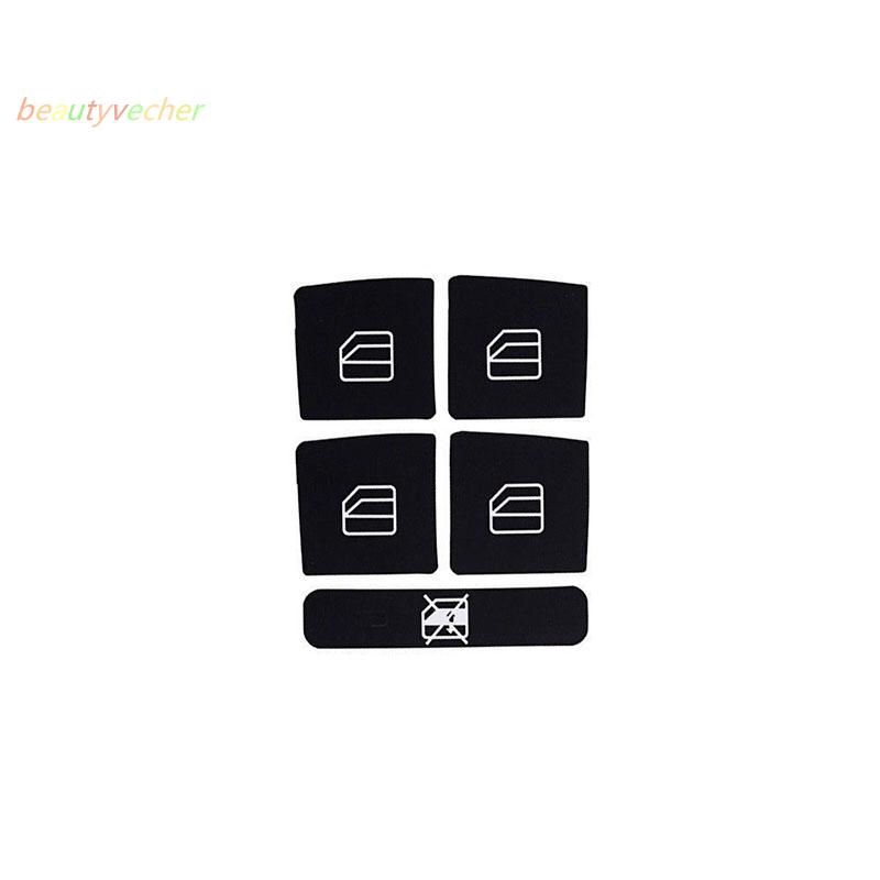 Bộ miếng dán ký hiệu thay thế cho nút điều khiển xe ô tô Mercedes Benz W204 C250 C300 C350