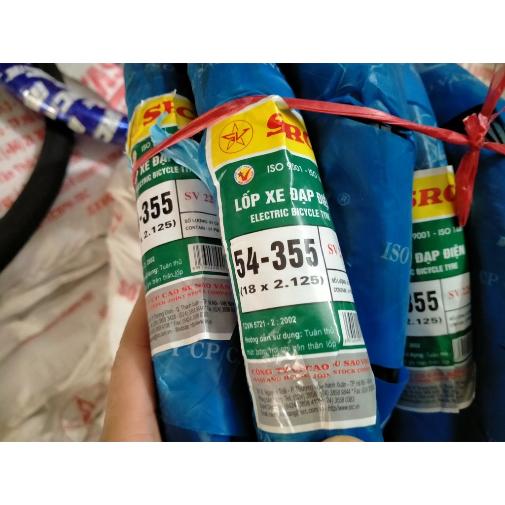 LỐP, VỎ XE ĐẠP ĐIỆN SAO VÀNG 18x2.125