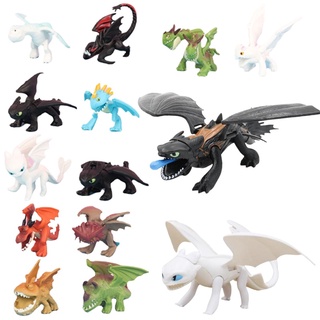 Set 12 mô hình nhân vật phim bí kíp luyện rồng dễ thương