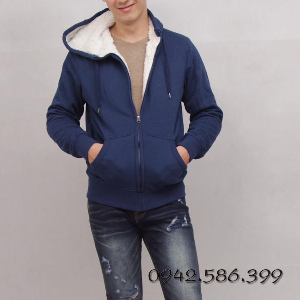 Áo khoác nỉ lót lông nam nữ unisex nỉ hoodie dày dặn ấm áp HOT | BigBuy360 - bigbuy360.vn