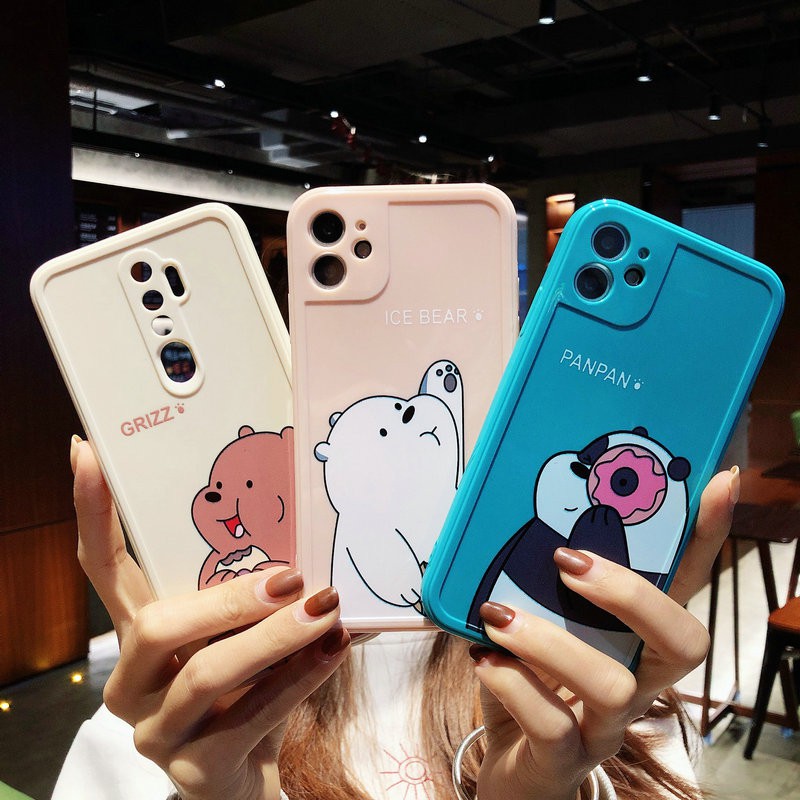 Ốp điện thoại silicon hình bánh donut xinh xắn cho Oppo A53 A33 A52 A92 A5 A9 2020 Reno5 5G