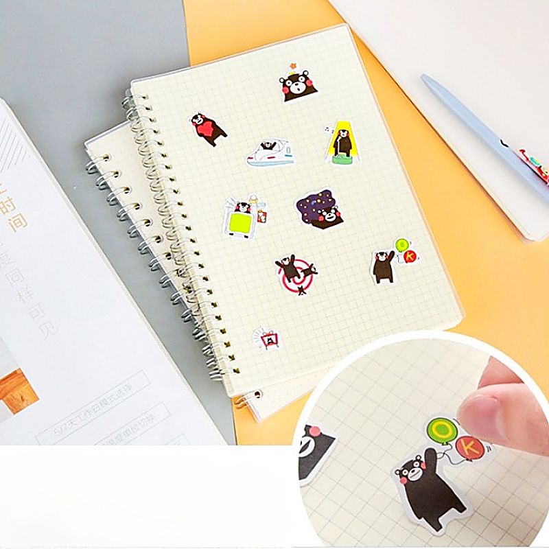 Sổ lò xo A5 bìa nhựa trong suốt  làm bullet journal, planner, bìa trong suốt thỏa sức sáng tạo