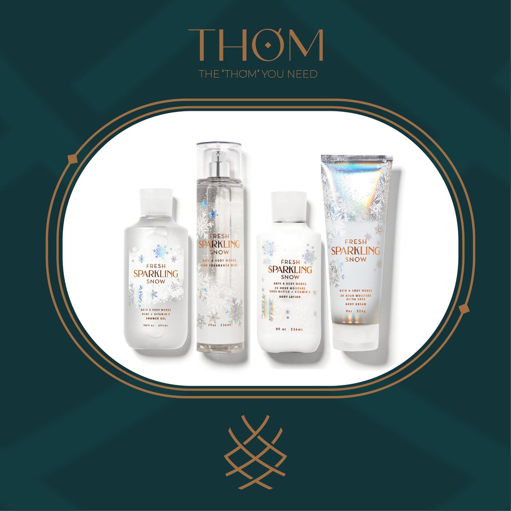 FRESH SPARKLING SNOW | Sản Phẩm Tắm Dưỡng Xịt Thơm Toàn Th N Bath &amp; Body Works