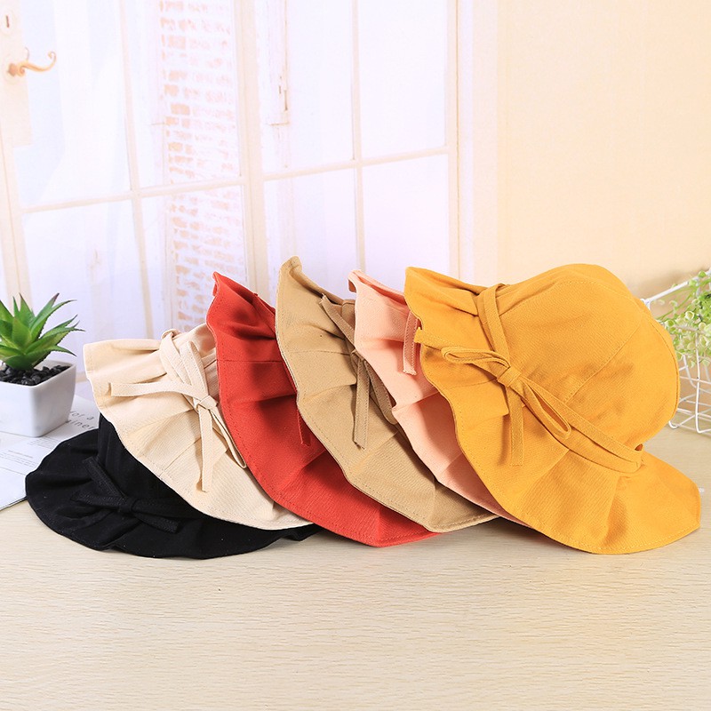 Nón nữ tai bèo nhún mũ hàn quốc mori - nc145