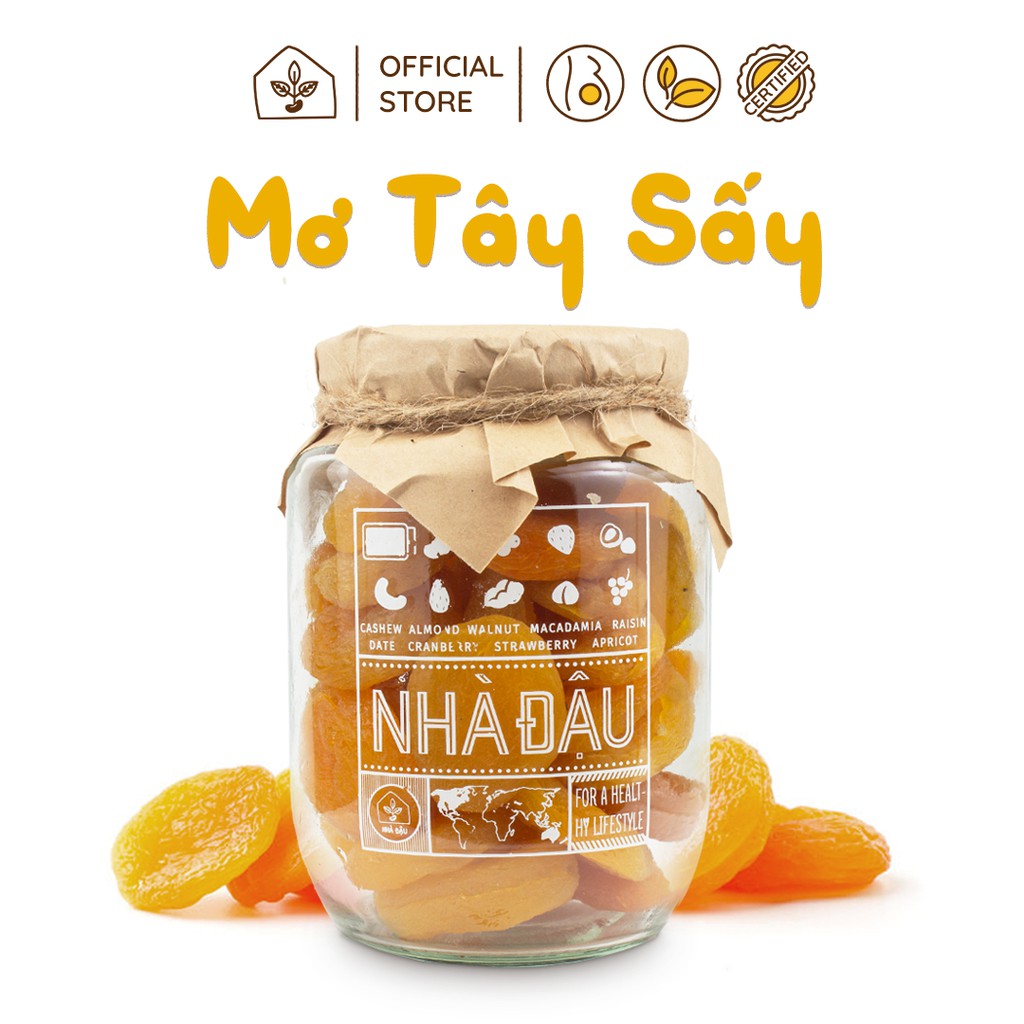 Mơ tây sấy dẻo nhập khẩu cao cấp 300g - ăn vặt bà bầu | Nhà Đậu | 50