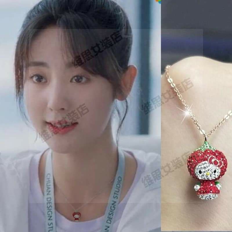 Dây Chuyền Mèo Hello Kitty Giống Khương Tiểu Ninh