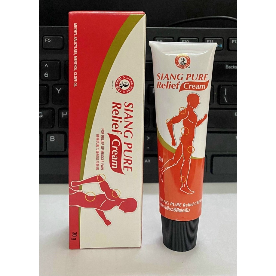 Dầu Nóng Xoa Bóp Siang Pure Relief Cream Thái Lan - Tuýt 30g
