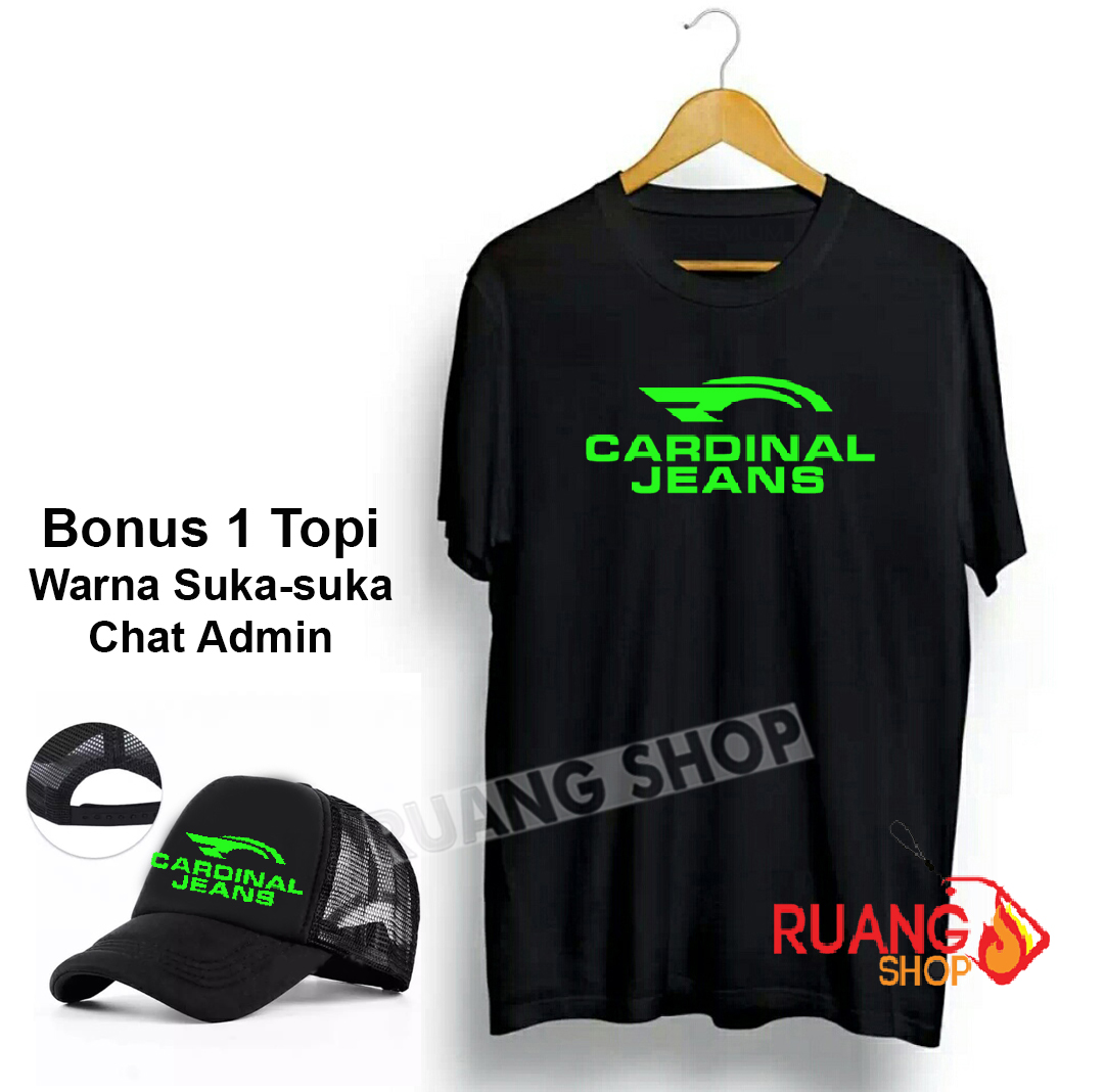 Bonus Hat...! Distro Áo sơ mi Cardinal Jeans xanh Neon cao cấp //