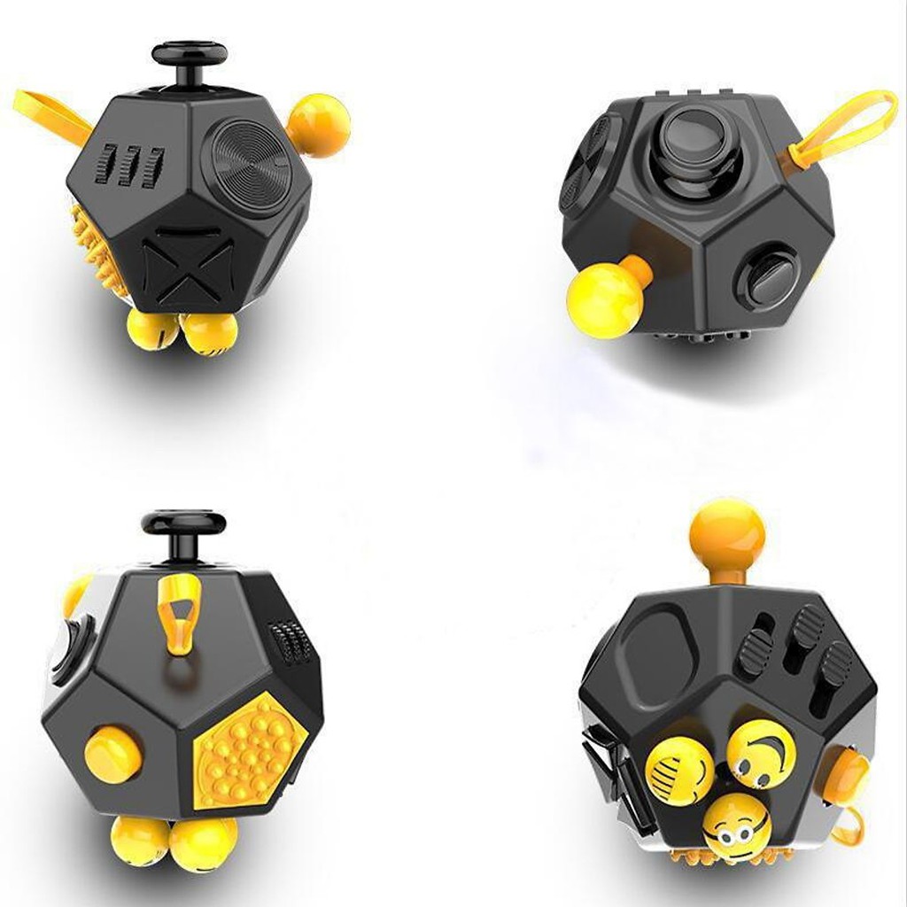 Fidget Cube Khối Vuông Giảm Stress Holy Crystal Thế hệ 02 mới V2 (màu ngẫu nhiên)