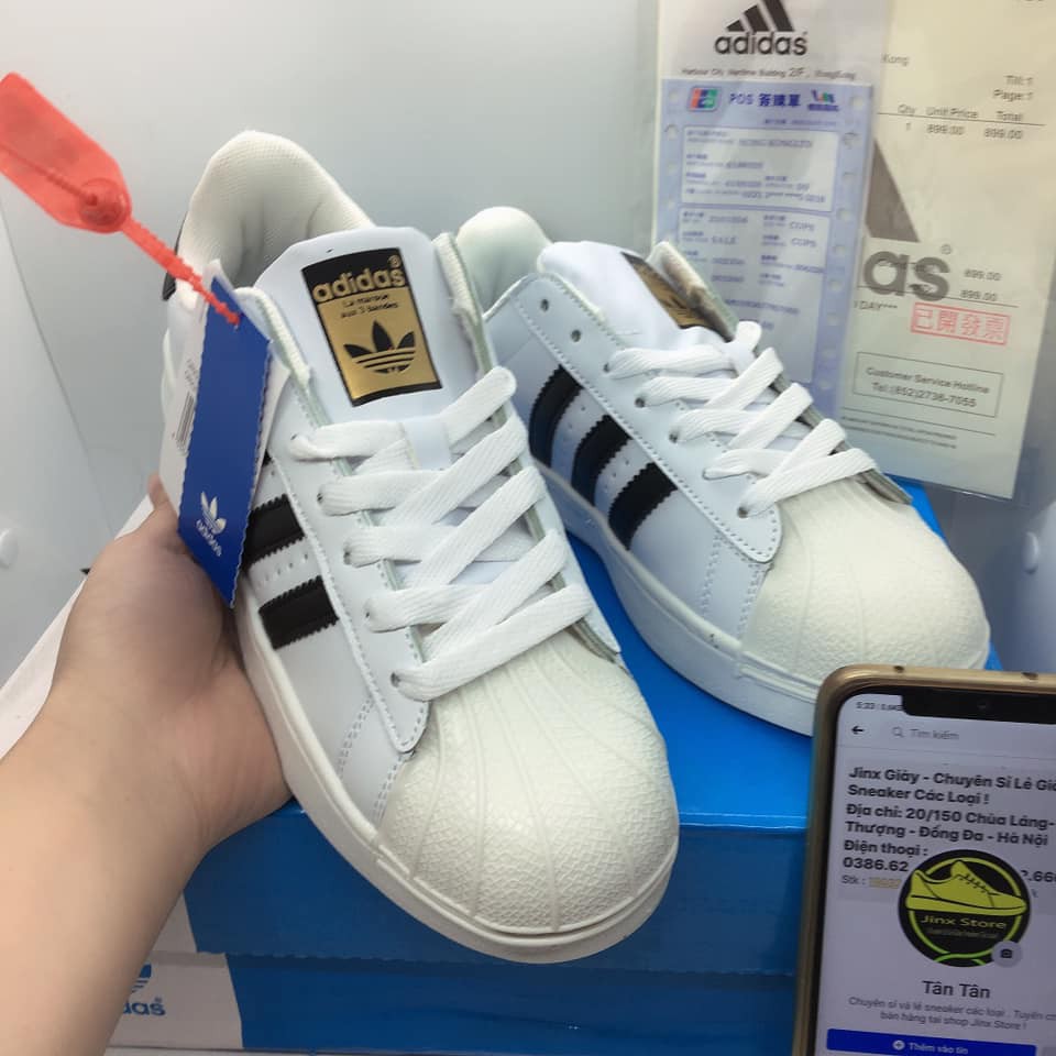 [ FREE SHIP ] giày thể thao, giày sneaker trắng das superstar mũi sò tem vàng  hàng 11 cao cấp đủ size nam nữ Jinx Store | BigBuy360 - bigbuy360.vn
