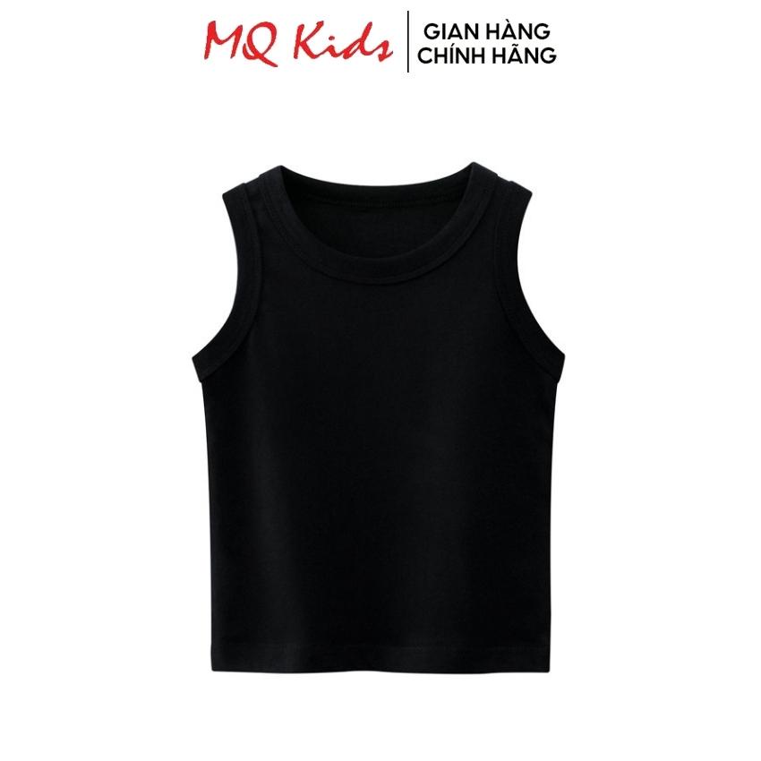 Áo thun ba lỗ cotton cho bé MQ kids trơn basic hàng chính hãng từ 10-25kg