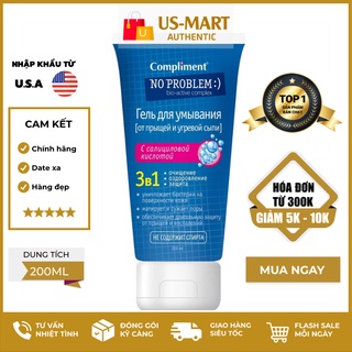 Gel rửa mặt Compliment No Problem giảm viêm, mụn