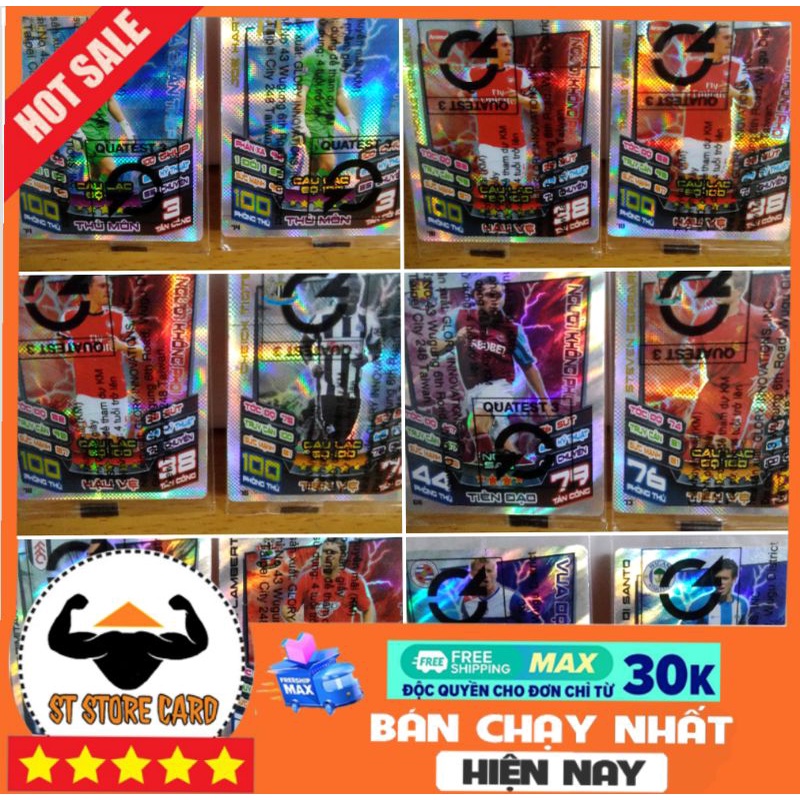 Thẻ Poca Match Attax 2012/2013 lấp lánh