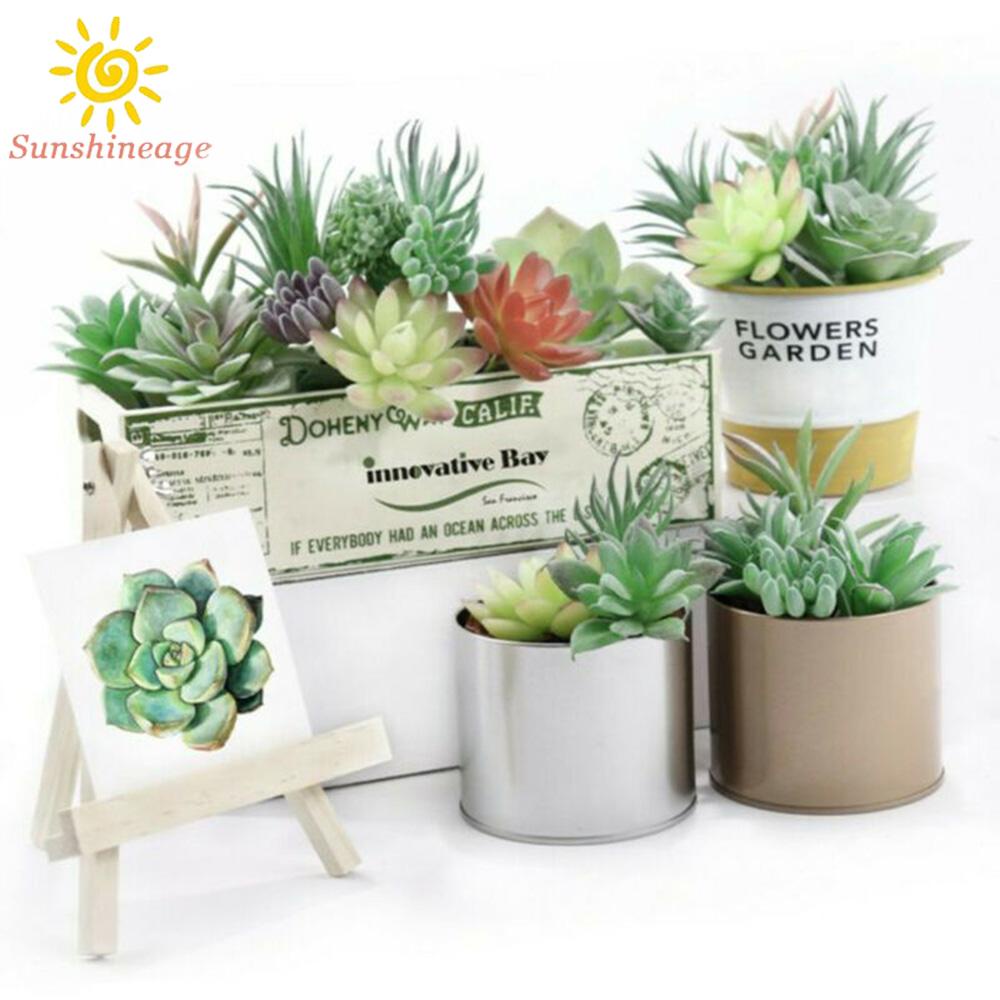 10PCS Artificial Succulent Plants Faux Assorted Unpotted Home Garden Fake Plants brand new and high quality