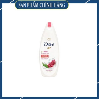 Sữa tắm dove hương lựu dưỡng trắng da cấp ẩm cho da mịn màng căng bóng