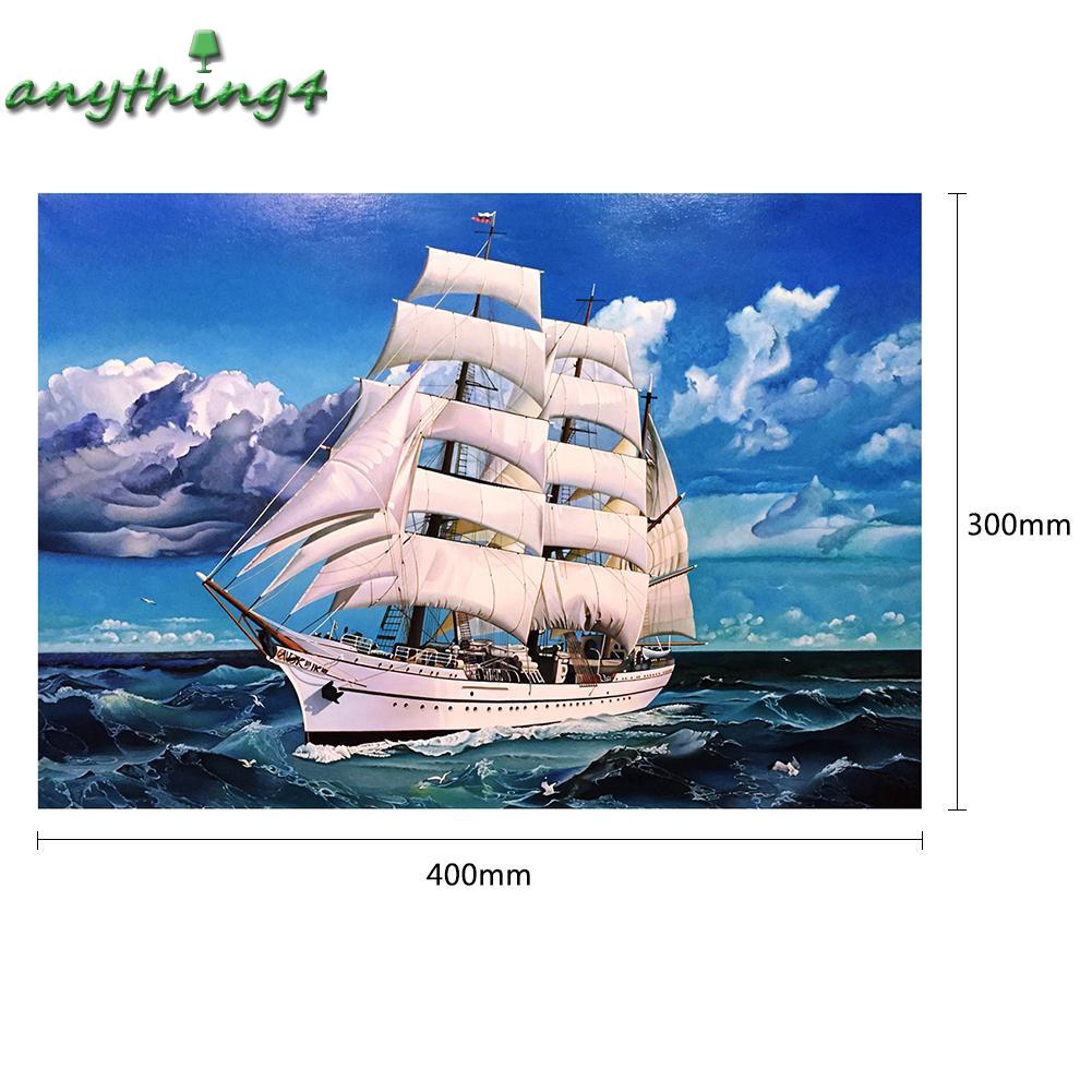 Bộ Tranh Đính Đá 5d Tự Làm Hình Thuyền Buồm Độc Đáo Trang Trí | BigBuy360 - bigbuy360.vn