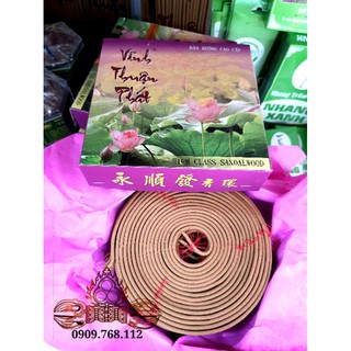 Nhang Khoanh Vòng Cao Cấp Vĩnh Thuận Phát Nguyên Liệu Đàn Hương Hộp 10 khoanh