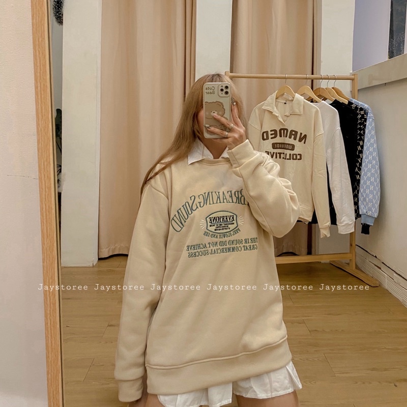 Áo Sweater Unisex Breaking Sound, Áo Khoác Nỉ Bông Form Rộng - Honghaishop29