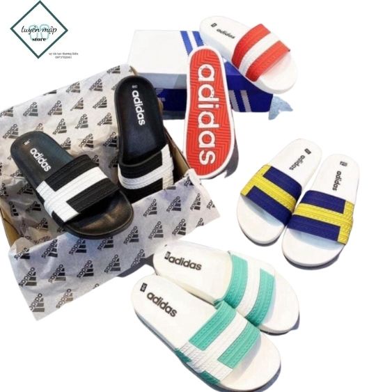 ⚡ HOT - HOT ⚡ Dép Thời Trang Quai Ngang  Unisex Thời Trang Đế Cao Su chữ thập màu thời trang mới 2022