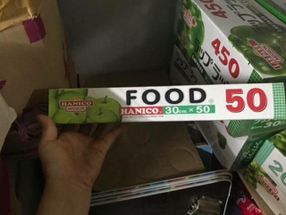 Giấy bạc bọc thức ăn
