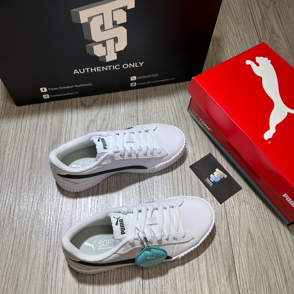 Giày thể thao PUMA CARINA CREW WHITE BLACK 374903 05