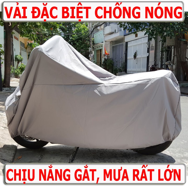 Bạt phủ Trùm xe máy DẦY cán 2 MẶT- Hàng cao cấp