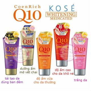 Kem dưỡng da tay Kose Coen Rich Q10 Whitening Medicated 80gr